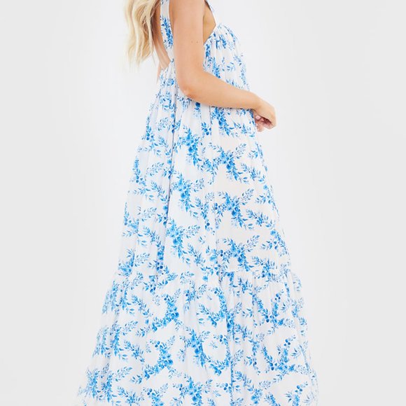 Lorna Luxe Blue Caterina Willow Print 